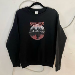 Original Stranger Things Black Crew Neck